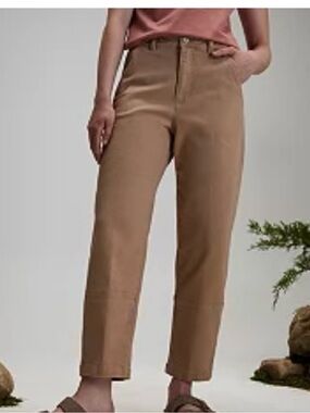 New Alpine design barrel pant size 10 in khaki tan ankle bottoms high rise